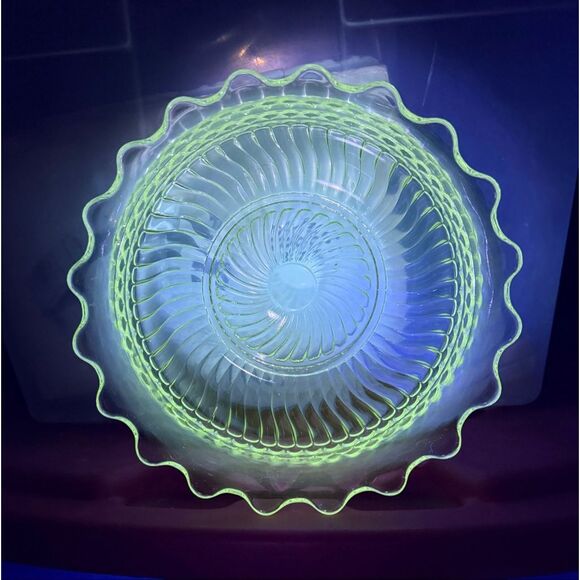 EAPG Antique Tiffin Glass Company Bowl 1888 Mn Glow - Picture 2 of 14